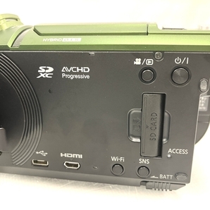 【動作保証】 Panasonic 4Kビデオカメラ HC-VX2M グリーン 付属品付き パナソニック 2019年製 中古 美品 T8778333の画像6