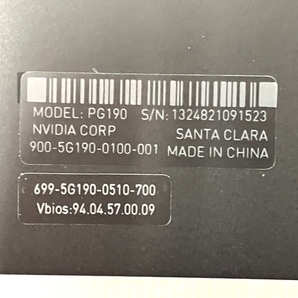 【動作保証】 NVIDIA RTX A4000 プロフェッショナル グラフィックボード ビデオカード PCパーツ 16GB GDDR6 PCIe Gen4 DP 中古 T8775092の画像10