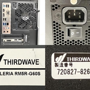 【動作保証】Thirdwave GALLERIA RM5R-G60S ゲーミング デスク Ryzen 5 3500 16GB SSD 512GB GTX 1660 SUPER Win 11 中古 良好 T8703613の画像8