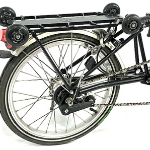 【動作保証】 BROMPTON M3R 2012年製 内装3段 20型 折り畳み自転車 ミニベロ リアキャリア付き 中古 T8778977の画像5