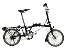 【動作保証】 BROMPTON M3R 2012年製 内装3段 20型 折り畳み自転車 ミニベロ リアキャリア付き 中古 T8778977_画像1