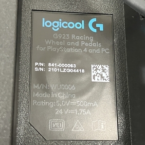 【動作保証】logicool G923 Wheel stand pro レーシングホイール ペダル スタンド付き ゲーム 中古 Y8757061の画像4