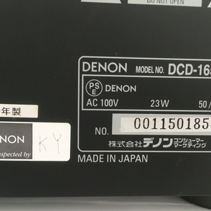 【動作保証】DENON DCD-1650SE CDプレイヤー 電源ケーブル欠品 中古 Y8780762の画像4