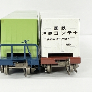 【動作保証】エンドウ コキフ10768 コキ5520 コンテナ2両セット 鉄道模型 中古 W8730460の画像3