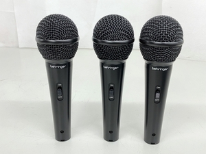 BEHRINGER ULTRAVOICE XM1800S 3本セット ダイナミックマイク ジャンク K8703834