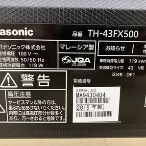 【動作保証】Panasonic VIERA TH-43FX500 43インチ 液晶テレビ 2019年製 ビエラ TV 中古 楽 B8709927の画像10