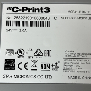 【動作保証】スター精密 mC-Print3 MCP31LB レシートプリンター 家電 中古 N8787216の画像8