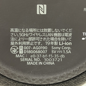 【動作保証】SONY LSPX-S2 グラスサウンドスピーカー オーディオ Bluetooth 2019年製 ソニー 中古 良好 N8781453の画像10