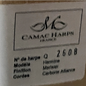 【引取限定】【動作保証】 CAMAC HARPS カマック Hermine エルミン 34弦 アイリッシュ ケルティックハープ 中古 良好 直 B8728699の画像9