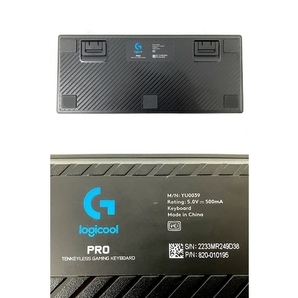 【動作保証】Logicool YU0039 PRO USB ゲーミング キーボード / G703 LIGHTSPEED ゲーミングマウス ロジクール 中古 O8785370の画像6