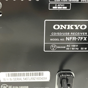 【動作保証】 ONKYO オンキョー X-NFR7FX CD ミニコンポ スピーカー 2018年製 音響機材 オーディオ 中古 B8759269の画像6