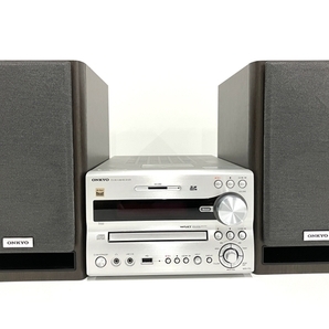 【動作保証】 ONKYO オンキョー X-NFR7FX CD ミニコンポ スピーカー 2018年製 音響機材 オーディオ 中古 B8759269の画像1