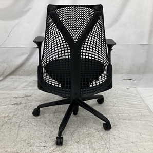 【動作保証】 Herman Miller AS1YA23HA-2159 セイルチェア ワークチェア ブラック ハーマンミラー オフィス 家具 中古 楽 W8765282の画像5