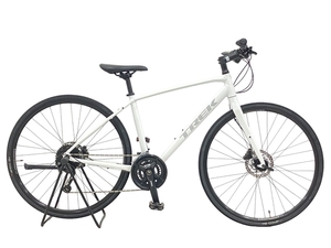 【動作保証】TREK FX3 DISC クロスバイク SHIMANO ACERA ALIVIO サイクリング Mサイズ ホワイト 自転車 トレック 中古 楽 O8783607