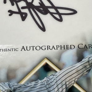 BBM 阪神タイガース AUTHENTIC AUTOGRAPHED CARD ルーキーエディションプレミアム 坂本誠志郎 直筆サイン 12/45 野球カード 中古 K8752850の画像2