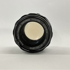 【動作保証】ASAHI PENTAX Super-multi-coated TAKUMAR 1:1.4/50 カメラレンズ ジャンク W8764170の画像2