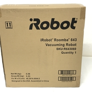 【動作保証】iRobot Roomba 643 ルンバ ロボット掃除機 アイロボット 未開封 未使用 F8691530の画像3