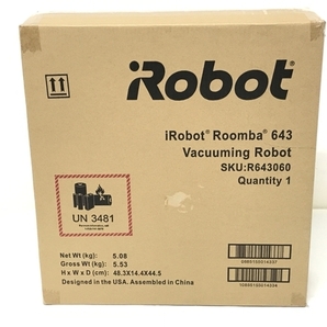 【動作保証】iRobot Roomba 643 ルンバ ロボット掃除機 アイロボット 未開封 未使用 F8691530の画像2