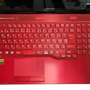 【動作保証】 FUJITSU LIFEBOOK ノート パソコン i7 8550U 8GB HDD 1TB 15.6インチ FHD Win11 ガーネットレッド 中古 T8716977の画像4