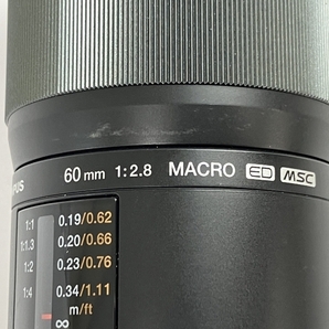 OLYMPUS M.ZUIKO DIGITAL ED 60mm 1:2.8 MACRO ED MSC 単焦点 レンズ オリンパス ジャンク N8755717の画像9