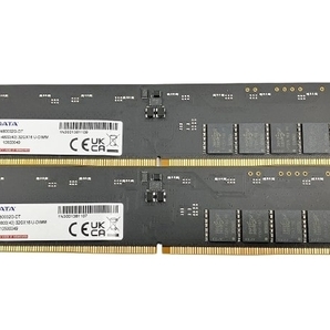 【動作保証】ADATA DDR5 4800 U-DIMM メモリモジュール 32GB×2 新世代DDR5 PC周辺機器 中古 W8798871の画像1