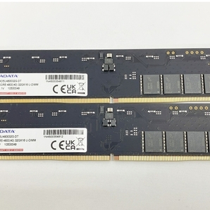 【動作保証】ADATA DDR5 4800 U-DIMM メモリモジュール 32GB×2 新世代DDR5 PC周辺機器 中古 W8776753の画像2