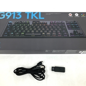 【動作保証】ロジクール G913-TKL-LNBK ワイヤレス RGB メカニカル ゲーミング キーボード PC周辺機器 中古 良好 M8768255の画像2