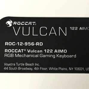 【動作保証】ROCCAT VULCAN 122 AIMO ROC-12-956-RD ゲーミング キーボード PC周辺機器 中古 F8763910の画像9