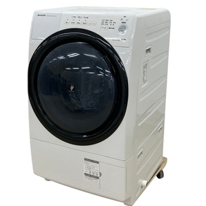 【動作保証】SHARP シャープ ES-S7E-WL 2020年製 ドラム式洗濯機 中古 楽 B8746649の画像1