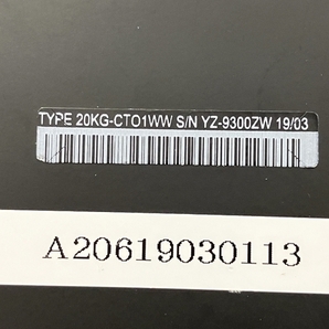 LENOVO ThinkPad X1 20KGCTO1WW 14インチ ノートパソコン i7-8650U 16GB SSD 512GB Win11 中古 T8413262の画像9