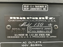 marantz マランツ FM AMチューナー Model 150 音響機器 ジャンク B8762418_画像6