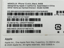 【動作保証】 Apple iPhone 12 mini MGA03J/A 64GB SIMフリー スマートフォン スマホ 携帯電話 ジャンク M8693069_画像9