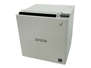 【動作保証】 EPSON TM-m30 サーマル レシート プリンター ホワイト OT-BZ20 外付けブザー付き エプソン 中古 Z8790246