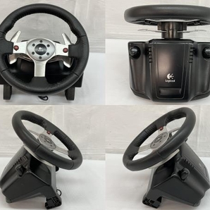 Logicool G25 Racing Wheel レーシングホイール ハンコン コントローラー ドライビングシミュレータ ゲーム ロジクール ジャンク C8543508の画像4