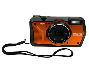 【動作保証】 RICOH WG-6 防水 コンパクトデジタルカメラ オレンジ 中古 良好 T8805162