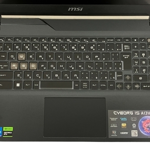 【動作保証】 MSI Cyborg 15 A13VFK 15.6型 ゲーミング ノート パソコン Core i7-13620H 16GB SSD 1TB RTX 4060 WIN 11 中古 美品 T8791541の画像6