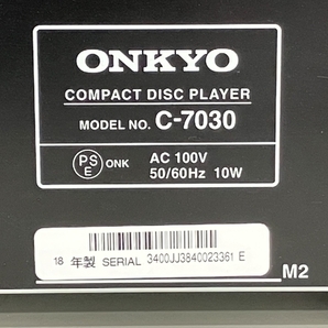 ONKYO オンキョー C-7030 CDプレーヤー 音響機材 中古 K8800768の画像9