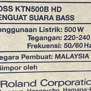【動作保証】BOSS KTN500B HD ベース用 500W ヘッドアンプ 音響機材 ボス 未使用 S8782699の画像7