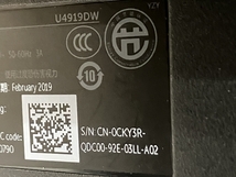 【動作保証】 DELL U4919DW 2019年製 曲面 液晶 モニター ディスプレイ 49型 PC周辺機器 デル 中古 楽 S8805559_画像5