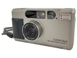 【動作保証】京セラ CONTAX T2 コンタックス チタンシルバー コンパクト フィルムカメラ ジャンク W8812358
