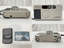 【動作保証】京セラ CONTAX T2 コンタックス チタンシルバー コンパクト フィルムカメラ ジャンク W8812358_画像2