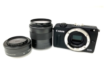 【動作保証】Canon EOS M2 ボディ EF-M 18-55mm 3.5-5.6 STM 22mm 2 STM ダブルレンズキット ミラーレス 中古 O8805798_画像1