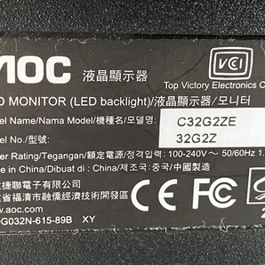 【動作保証】 AOC C32G2ZE ゲーミング モニター 31.5型 ワイド 曲面 ディスプレイ 2021年製 中古 Y8760656の画像3