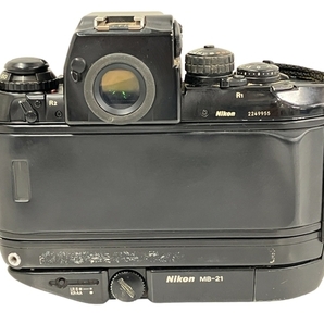 【動作保証】Nikon F4 フィルムカメラ ボディ バッテリーパック付き MB-21 カメラ ジャンク T8797163の画像4