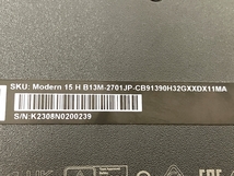 【動作保証】MSI Modern 15 H B13M 15.6インチ ノートパソコン i9-13900H 32GB SSD 1TB win11 中古 良好 M8777549_画像9