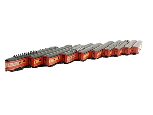 【動作保証】KATO 106-019 106-029 Southern Pacific Daylight SMOOTH SIDE PASSENGER CAR サンタフェ 10両セット Nゲージ 中古 W8803638