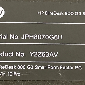 【動作保証】HP EliteDesk デスクトップ パソコン 800 G3 SFF i7-6700 16GB SSD 1TB GT 730 Win11 中古 M8748088の画像9