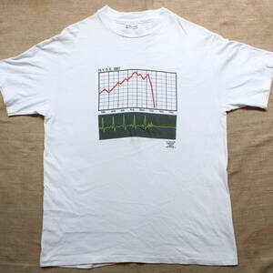 1980s N.Y.S.E.1987 ニューヨーク証券取引所 ヴィンテージTシャツ ブラックマンデー株価大暴落VITAL ICE9デザイン投資 バブル ビットコイン