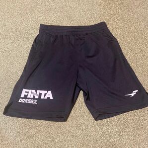 FINTA 黒 ハーフパンツ　サッカー　フットサル　練習着