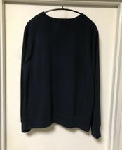 ◆【人気】BEAMS ビームス /クルーネック ロゴスウェット / NAVY×WHITE Msize_画像3